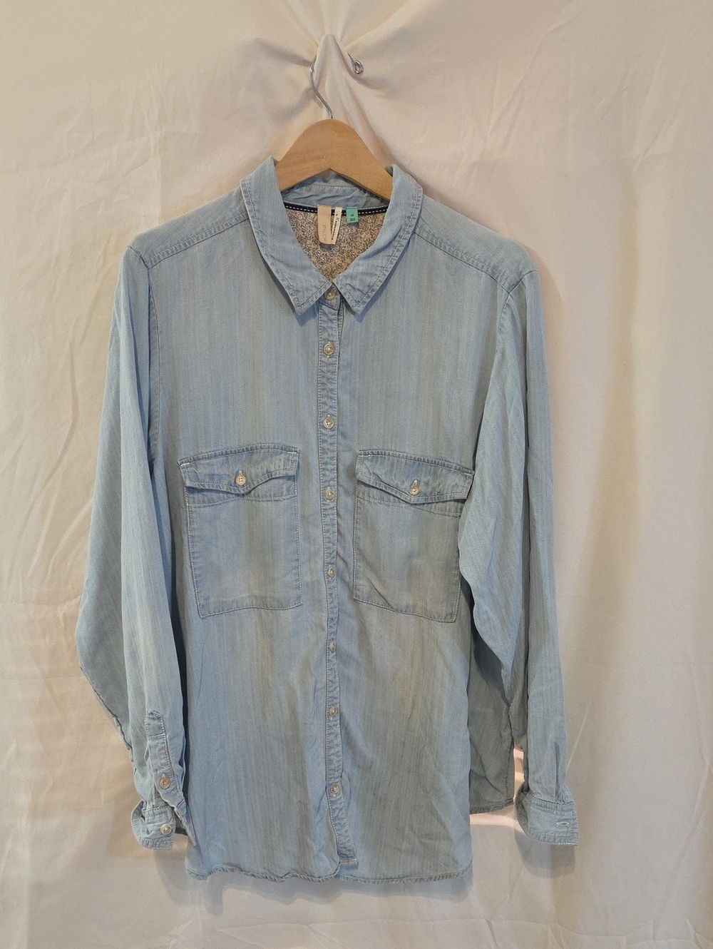 Pilcro x A+ by Anthropologie Denim Button‑Up Shirt – 2X
